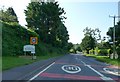 Tiverton : A396 Exeter Road & Tiverton Sign