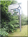 Paint spattered road sign at Ramshill