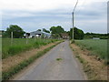 View along lane to Britton Farm