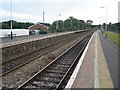 Pinhoe railway station, looking east, towards Exeter