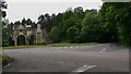 Looking across the A286 from Mare Hill down Lea Coach Road