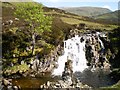 NO1479 : Waterfall on the Allt Fionn Choire (2) by Richard Law