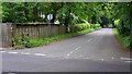 Looking west along Lowicks Road from Tilford Road in Rushmoor