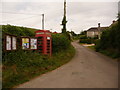 Long Bredy: phone box and noticeboard