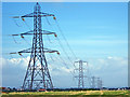 Pylons by the road to Stockland Bristol