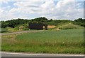 Andrews Field, Great Saling, Essex, Firing Range beside former NW perimeter track