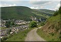 A view of Ogmore Vale and Cwm Ogwr Fawr