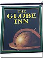 Sign for the Globe Inn, Buckfastleigh