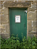 SD9631 : Boulsworth Hill Access Rangers meeting hut, Doorway by Alexander P Kapp