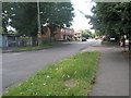 Approaching the junction of Corby Close and Corby Drive