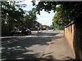 Looking from Bakeham Lane into London Road