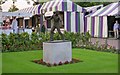 TQ2472 : Fred Perry statue at Wimbledon by Barry Shimmon