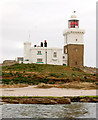 NU2904 : Coquet Island lighthouse close-up by Andy F