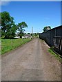 Track and outbuildings at Auchmeddan