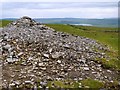 SD8864 : Cairn with Malham Tarn in distance by Andy Jamieson