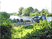 TG2906 : Private moorings on the River Yare by Evelyn Simak