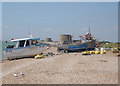 Fishing boats, Martello Towers - and gulls.