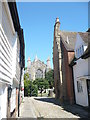 West Street, Rye, looking towards the parish church of St. Mary