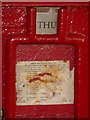 Colehill: Christmas 1991 postbox collection times