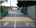 Crazy cycle lane, Ipswich hospital