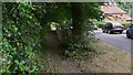 Public footpath alongside The Firs at Liphook