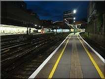 TQ2878 : London Victoria station, Platforms 1 & 2 by Oxyman