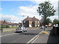 Approaching the junction of Bury Crescent and Ingledene Close