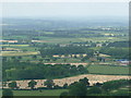 Woolland: view across village from above