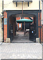 The Bell Inn coaching yard gate, Salisbury Street