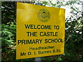 Tiverton : The Castle Primary School Sign