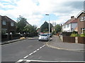 Looking across Ingledene Close and along Bury Crescent