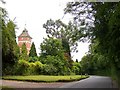 Warnham Lodge clock tower and Northlands Road