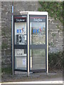 Bilingual Welsh/English telephone box at Halton Shields