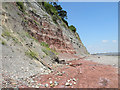 Scree at base of Penarth Cliffs