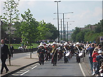 TQ7568 : Tri-Service Celebration Parade on Dock Road, Chatham by David Anstiss