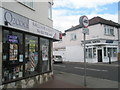 Shops on either side of  Mortimore Road