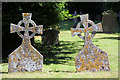 Gravestones in Lawshall churchyard