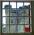 NZ0878 : Belsay Castle seen from the kennels by Andy F
