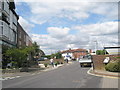 Looking along Priory Road towards Hardway Marine