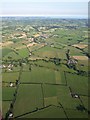 Country around Crannaford from the air