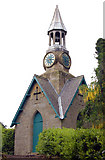 NU0702 : Clock tower in formal gardens, Cragside by Andy F