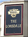 Sign for The Lonsdale, Sunbury Avenue