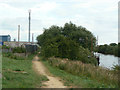 Riverside footpath