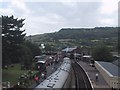 Steam train at Winchcombe Station