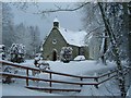 The Auld Kirk in winter (formerly Glenlivet Church)