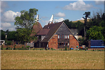 TR0854 : Oast House at Mountsford Cottages, Shalmsford, Kent by Oast House Archive