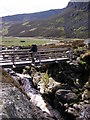 NO3980 : Footbridge over Water of Lee by Karl and Ali