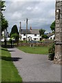 Hillfarrance: towards the green from the churchyard