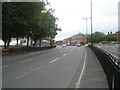 Looking up Onslow Street towards the roundabout