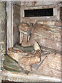 All Saints Church - the Miles Brainthwait monument (detail)